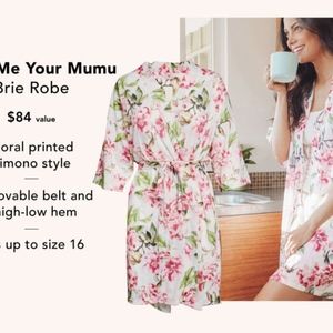 SHOW ME YOUR MUMU BRIE ROBE ~ GARDEN OF BLOOMS